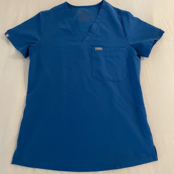 Figs Other Figs Catarina One Pocket Scrub Top Xs Royal Blue Poshmark